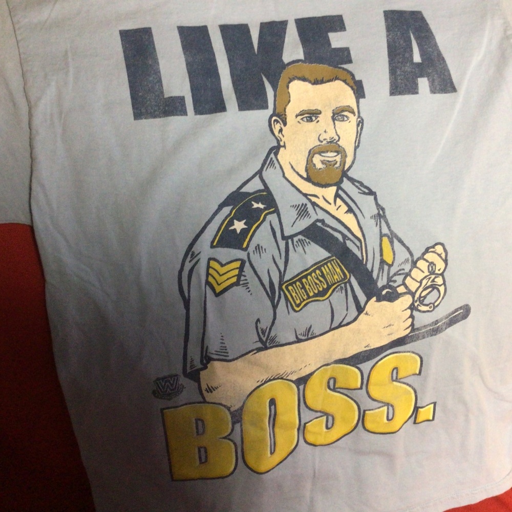 WWE authentic BOSSMAN tshirt - Picture 2 of 3